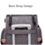 Mochila maternal ORLANDO (LEQUEEN) - Gris con rosa - TRADE STORE