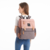 Mochila maternal ORLANDO (LEQUEEN) - Gris con rosa