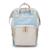 Mochila maternal TOKIO (Dokoclub) - Gris con celeste