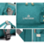 Mochila maternal MILÁN (LEQUEEN) - Azul petróleo - comprar online