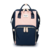 Mochila maternal TOKIO (Dokoclub) - Azul con rosa