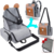 Imagen de Mochila/bolso maternal Booster c/silla para bebés - Gris y marrón
