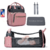 Mochila maternal LONDRES (LEQUEEN) - Gris con rosa