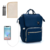 Mochila maternal LEQUEEN con cambiador - Azul