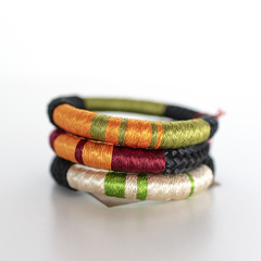 Set Pulseras Simples Verdes