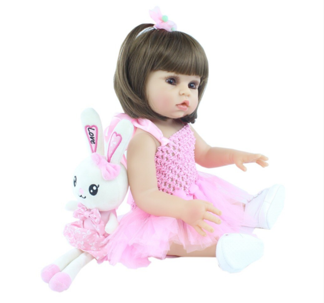 Bebe Reborn Corpo Inteiro Silicone Boneca Das Criancas Menina Princesa