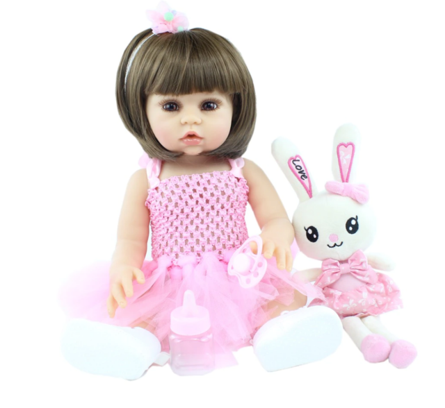 Bebe Reborn Corpo Inteiro Silicone Boneca Das Criancas Menina Princesa