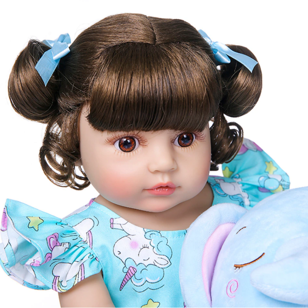 Boneca Reborn Bebe Menina De Corpo Inteiro Silicone Realista Real Toque Macio