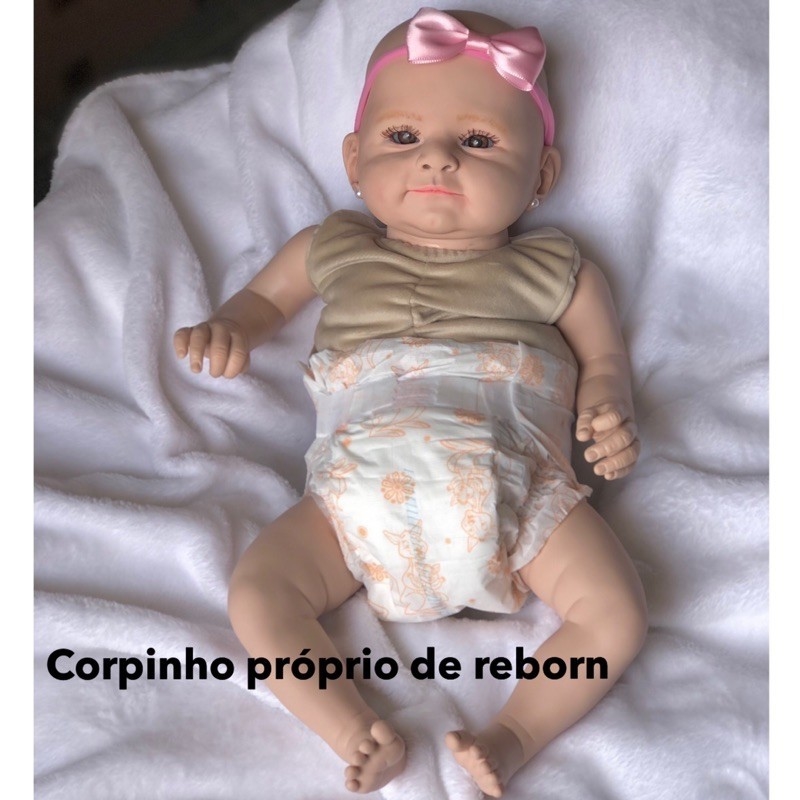 Bebe Reborn Recem Nascida Menina Fofa Bebe Reborn