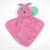 Manta de dormir cheirinho (naninha) para bebê Cachorrinho Rosa 30x30 em microfibra Bouton Baby Buettner