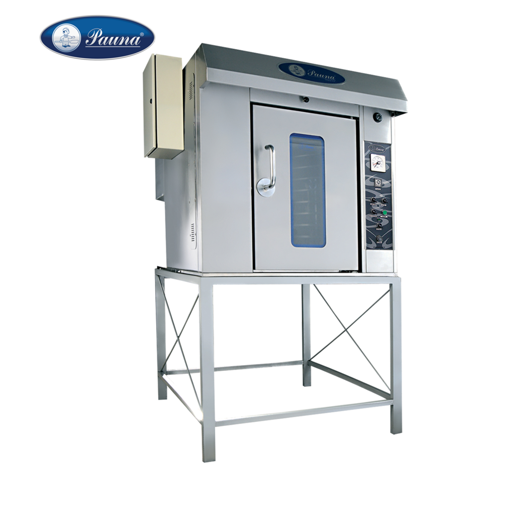 Horno de 1 carro doble rotativo a gas (36 bandejas)