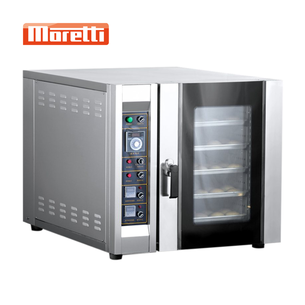 COMBO Horno Convector Bakery 4 + Base de Apoyo con Guías - Moretti