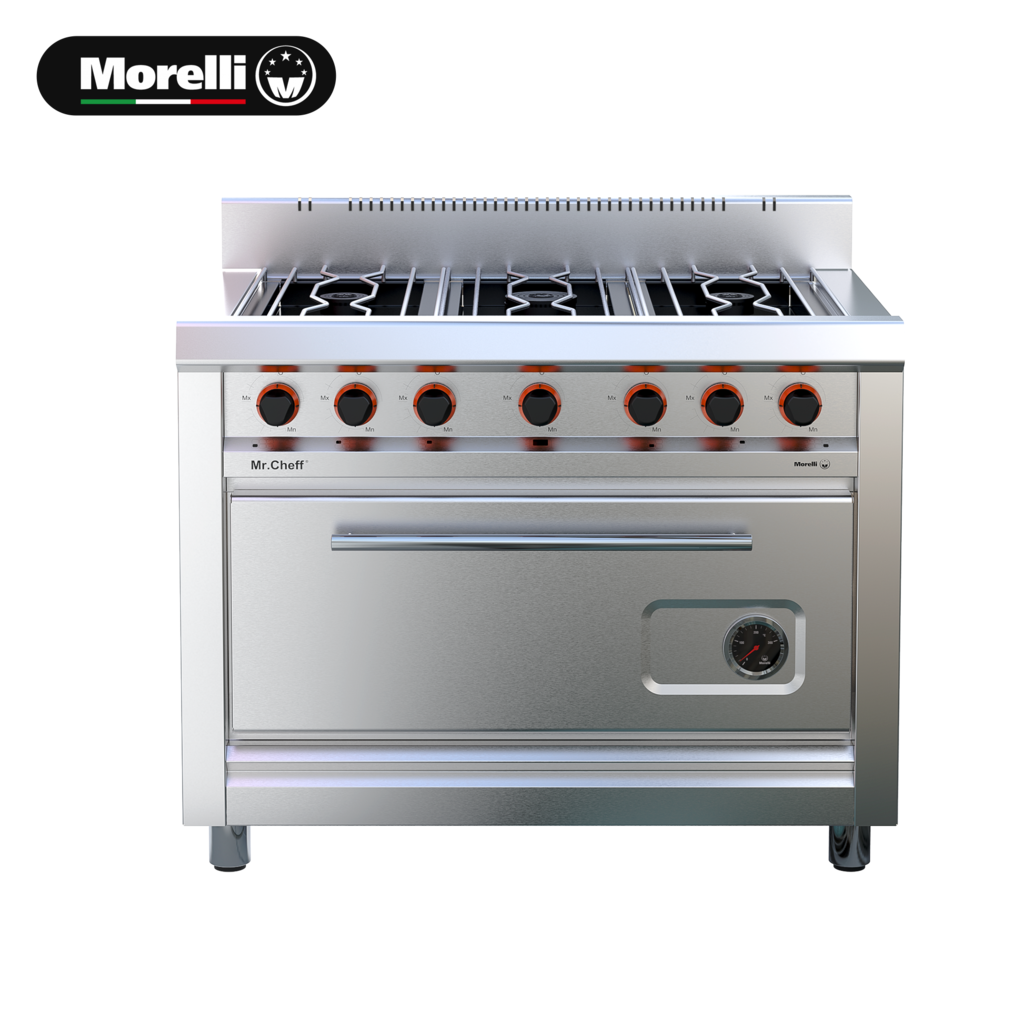 Cocina Basic Cheff 1100 - 6 Hornallas (Morelli)