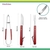 Jogo Para Churrasco Cabo Madeira Inox 36,5x35x35 Marca KeHome - comprar online