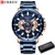 Relógios esportivos marca de luxo masculina CURREN aço inoxidável relógio de quartzo data cronógrafo relógio de pulso moda negócios masculino relógio - comprar online