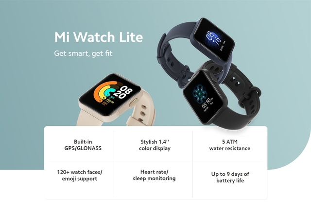 xiaomi mi watch lite bluetooth smart watch gps 5atm