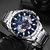 Imagem do Relógios masculinos CURREN Top de marca de luxo relógio esportivo azul cronógrafo relógio de pulso masculino de quartzo relógio masculino de aço inoxidável Reloj Hombre