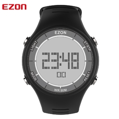 Relógios esportivos EZON Marca L008 Relógios digitais ao ar livre Moda Lazer Relógios esportivos ultrafinos 5ATM à prova d'água alarme cronômetro