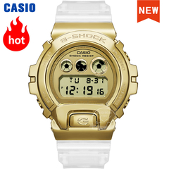 Casio relógio g shock masculino, relógio de quartzo esportivo, edição limitada, pulseira transparente