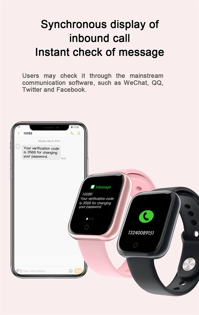 relógio smartwatch inteligente t80 ip67