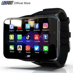 Lokmat appllp max 2.8 "tela sensível ao toque 4g relógio inteligente masculino 4 gb 64 gb 13mp câmera 2300 mah relógio telefone wifi gps smartwatch para xiaomi