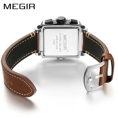 Relógio masculino quartzo marca luxo MEGIR cronógrafo relógios esportivos masculino relógio militar relógios relogio masculino - comprar online