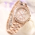 Relógios femininos de luxo Big Dial Relógios de quartzo feminino vestido de diamante Relógio feminino pulseira relógios Orologio Donna relojes para mujer - tienda online