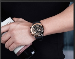 MEGIR Silicone Strap Miliary Sport Relógios Men À Prova D 'Água Luminosa Chronograph Relógio De Quartzo Man Brown - Relogios Importados na Web - Frete Grátis Todo o Brasil