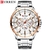Relógios esportivos marca de luxo masculina CURREN aço inoxidável relógio de quartzo data cronógrafo relógio de pulso moda negócios masculino relógio