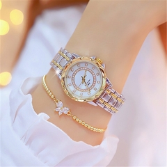 Relógio feminino de diamante 2020 strass elegantes relógios femininos Relógio de ouro Relógios de pulso para mulheres relogio feminino Relógio feminino na internet