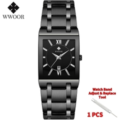 Relogio masculino WWOOR Relógio de ouro masculino, quadrado, masculino, relógi - Relogios Importados na Web - Frete Grátis Todo o Brasil