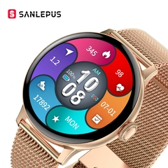 Sanlepus 390*390 tela hd smartwatch 2022 mulheres homens smartwatch ip68 à prova d'água monitor de freqüência cardíaca para android ios samsung