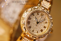 Relógios femininos ouro marca luxuosa diamante quartzo mostrador grande Relógios de pulso femininos relógio de aço inoxidável feminino relogio feminino - Relogios Importados na Web - Frete Grátis Todo o Brasil