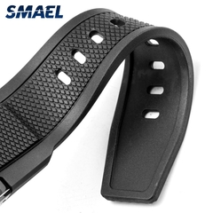 Imagem do SMAEL 1803 Relógio esportivo masculino relógios à prova d'água 5Bar Dual Time Relógio militar masculino relógio despertador resistente a choques montre homme