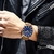 CURREN Novos Relógios de Moda Azul para Homens Casuais Relógios de Pulso de Quartzo Relógio Simples Criativo para Presente Relogio Masculino