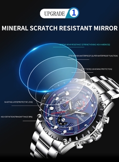 Imagem do 2021WISHDOIT Relógios masculinos de luxo de marca superior Relógio Full Steel Masculino Militar Esporte Impermeável Relógio Masculino Quartz Relogio Masculino
