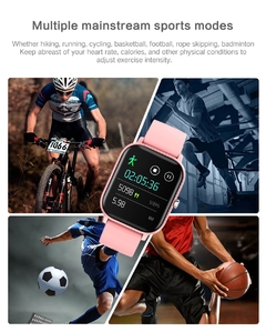 COLMI-P8 Smart Watch IPX7 à prova d'água Monitor de freqüência cardíaca Multiple Sports Fitness Tracker Masculino e feminino Fitness Tracker PK B57 - loja online