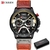 Relógio de pulso masculino CURREN marca de luxo relógio esportivo masculino moda couro cronógrafo relógios com data para homem relógio masculino