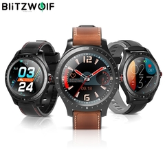 Relógio inteligente BlitzWolf BW-HL2 Smartwatch completo com tela de toque e freqüência cardíaca Monitor de pressão arterial