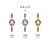 Top marca gradiente arco-íris strass subdial feminino relógios relógio de quartzo pulseira de aço inoxidável simples chique presente relógios de pulso en internet