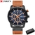Novos relógios masculinos da marca de luxo CURREN cronógrafo masculino relógios esportivos de alta qualidade pulseira de couro quartzo relógio de pulso relogio masculino - loja online
