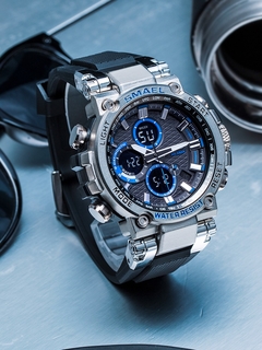 SMAEL 1803 Relógio esportivo masculino relógios à prova d'água 5Bar Dual Time Relógio militar masculino relógio despertador resistente a choques montre homme na internet