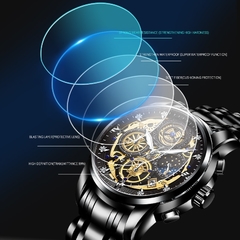 Imagem do WISHDOIT Homens Relógios Top Marca de Luxo Big Dial Relógios Esportivos Mens Chronograph Quartz Relógio de Pulso Data Masculino Relógio Relogio Masculino