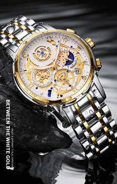 WISHDOIT Homens Relógios Top Marca de Luxo Big Dial Relógios Esportivos Mens Chronograph Quartz Relógio de Pulso Data Masculino Relógio Relogio Masculino - comprar online