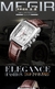 Relógio masculino quadrado MEGIR à prova d'água à prova de choque marca superior de luxo em couro de quartzo relógio de pulso relógio masculino na internet