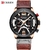 Relógio de pulso masculino CURREN marca de luxo relógio esportivo masculino moda couro cronógrafo relógios com data para homem relógio masculino - comprar online