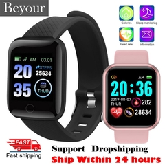 Image of 2021 Novo relógio inteligente Y68 pulseira rastreadora de pressão sanguínea pulseira inteligente esporte à prova d'água Smartwatch para Android IOS D13 D20