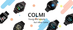 Smartwatch COLMI V23 Pro feminino de temperatura Full Touch Fitness Tracker IP67 à prova d'água para homens com pressão arterial