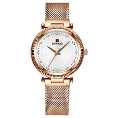 2021 RECOMPENSA relógio feminino de luxo moda casual à prova d'água relógios de quartzo relógio elegante relógio de pulso feminino presente para esposa de meninas