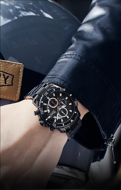 WISHDOIT Homens Relógios Top Marca de Luxo Big Dial Relógios Esportivos Mens Chronograph Quartz Relógio de Pulso Data Masculino Relógio Relogio Masculino na internet